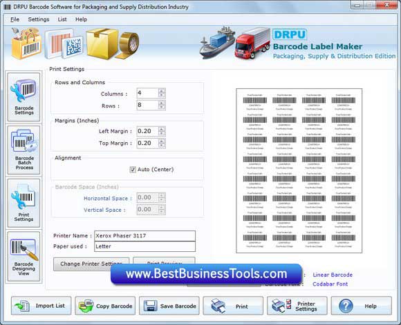 Supply Distribution Barcode Generator screenshot