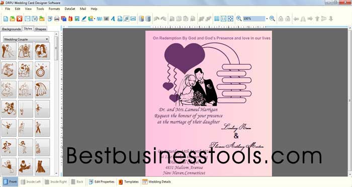 Wedding Card Designer Software screenshot