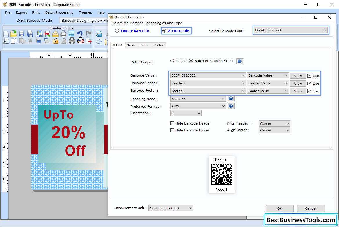 Corporate Edition - Barcode Software design and print linear and 2D ...