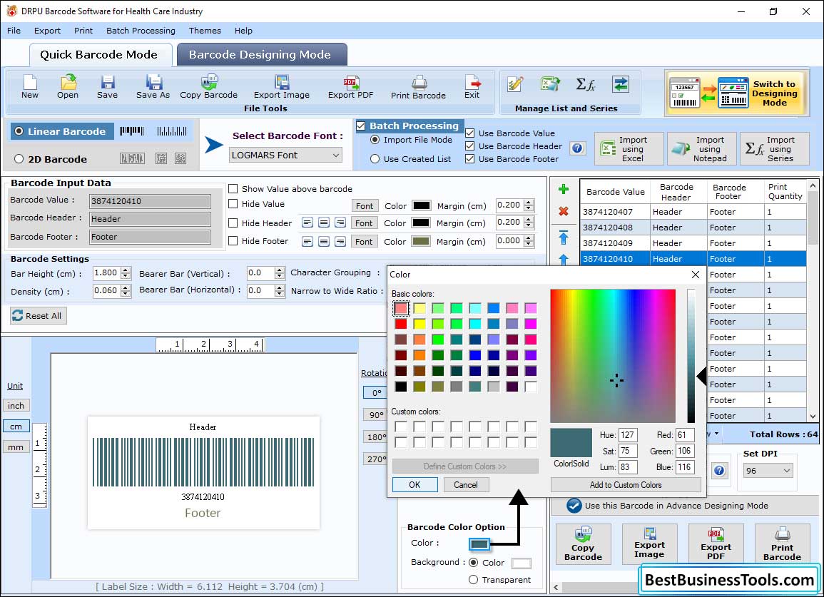 Color Settings