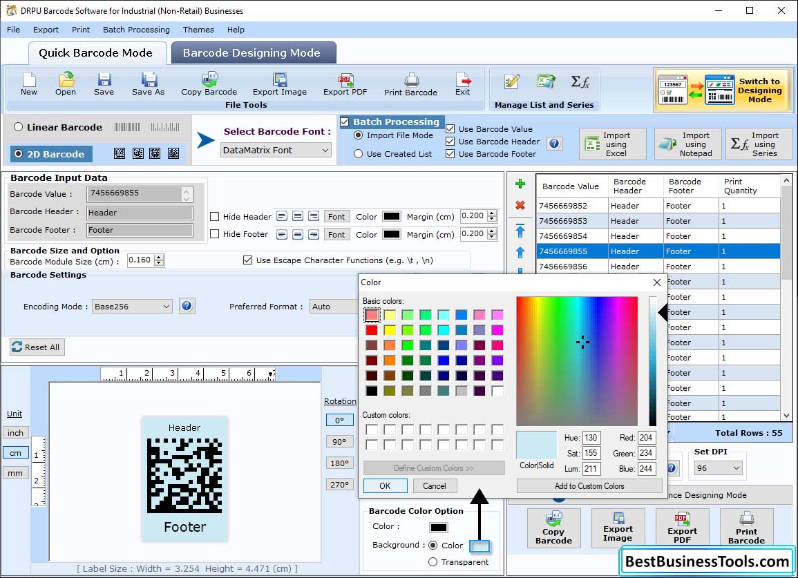 Color Settings