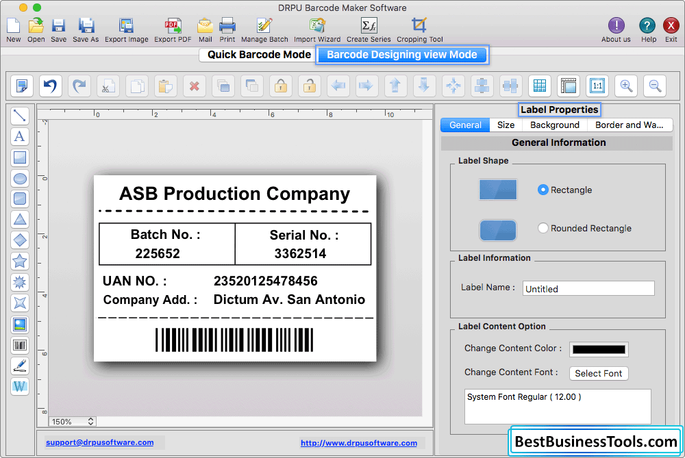 Label Properties