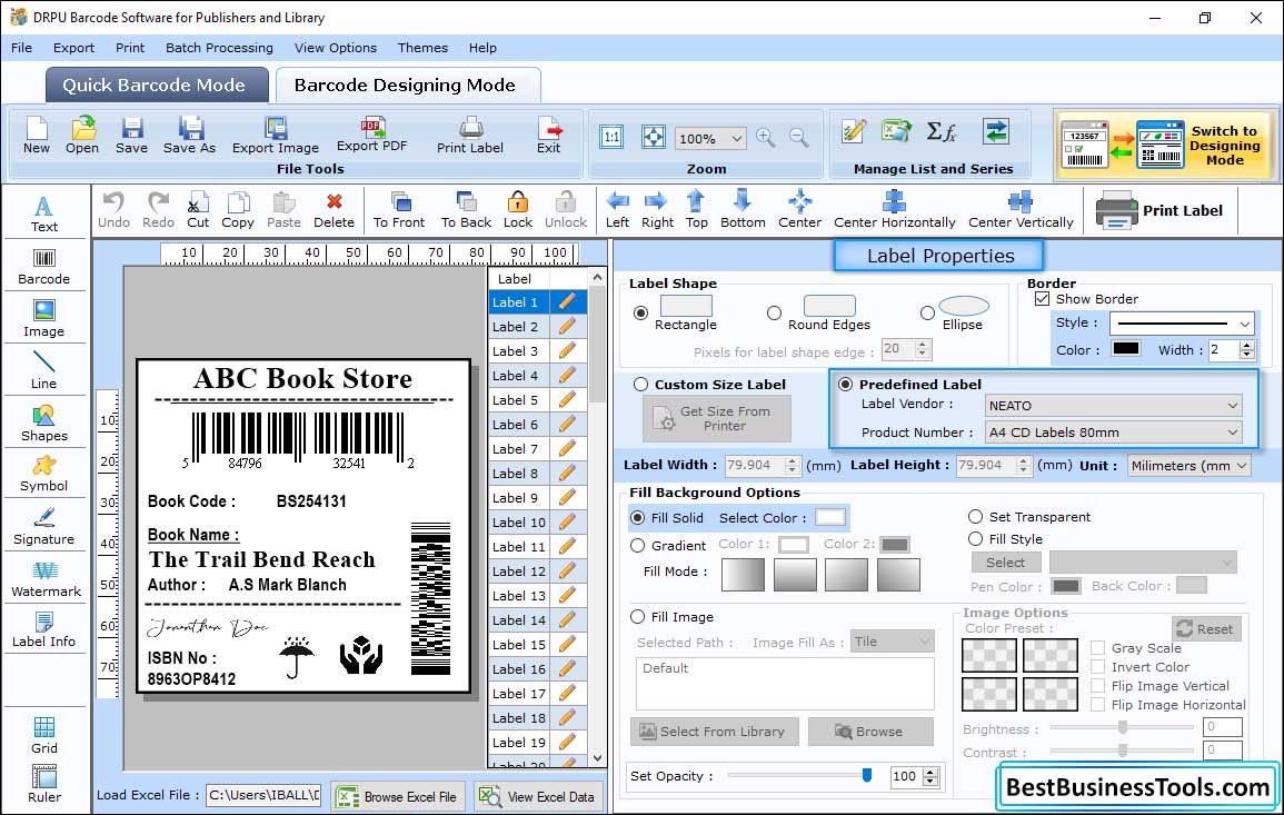 Label Properties