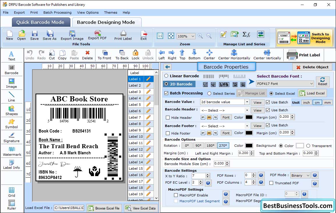 Barcode Properties